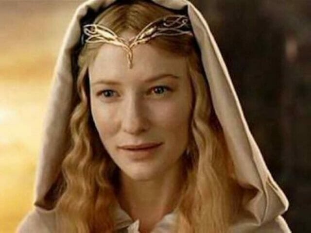 Cate Blanchett como Galadriel na trilogia O Senhor dos Anéis