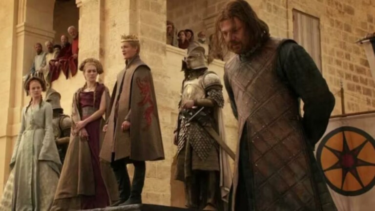 Cena de Ned Stark em Game of Thrones