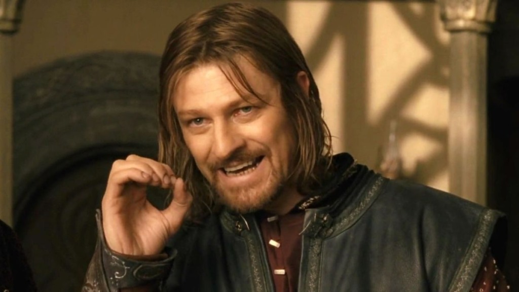 Sean Bean como Boromir em O Senhor dos Anéis: A Sociedade do Anel